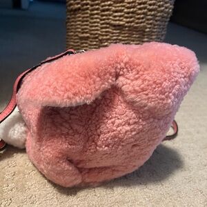 Pink Fuzzy bunny Shoulder Bag